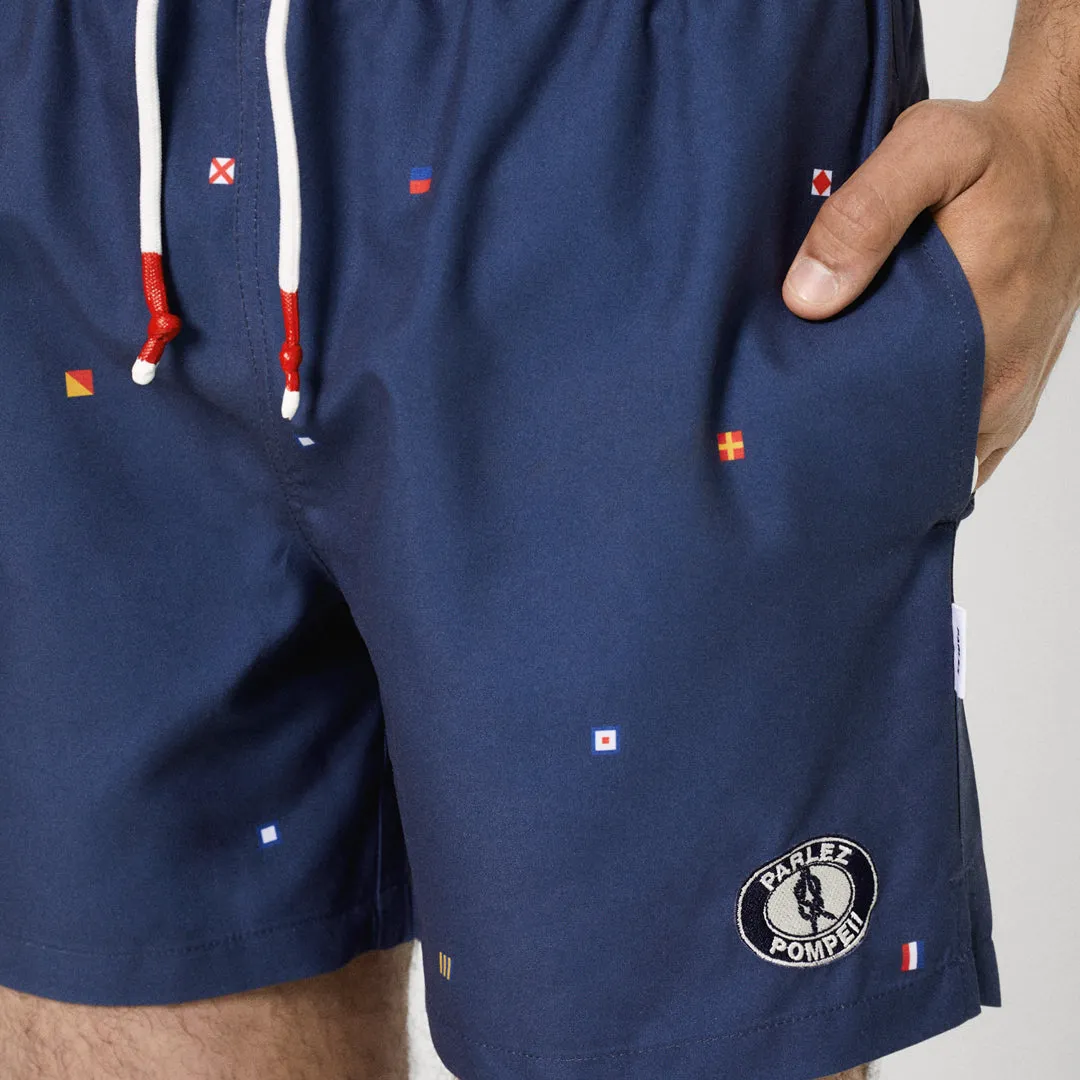 Nautical Swim Trunks Multi