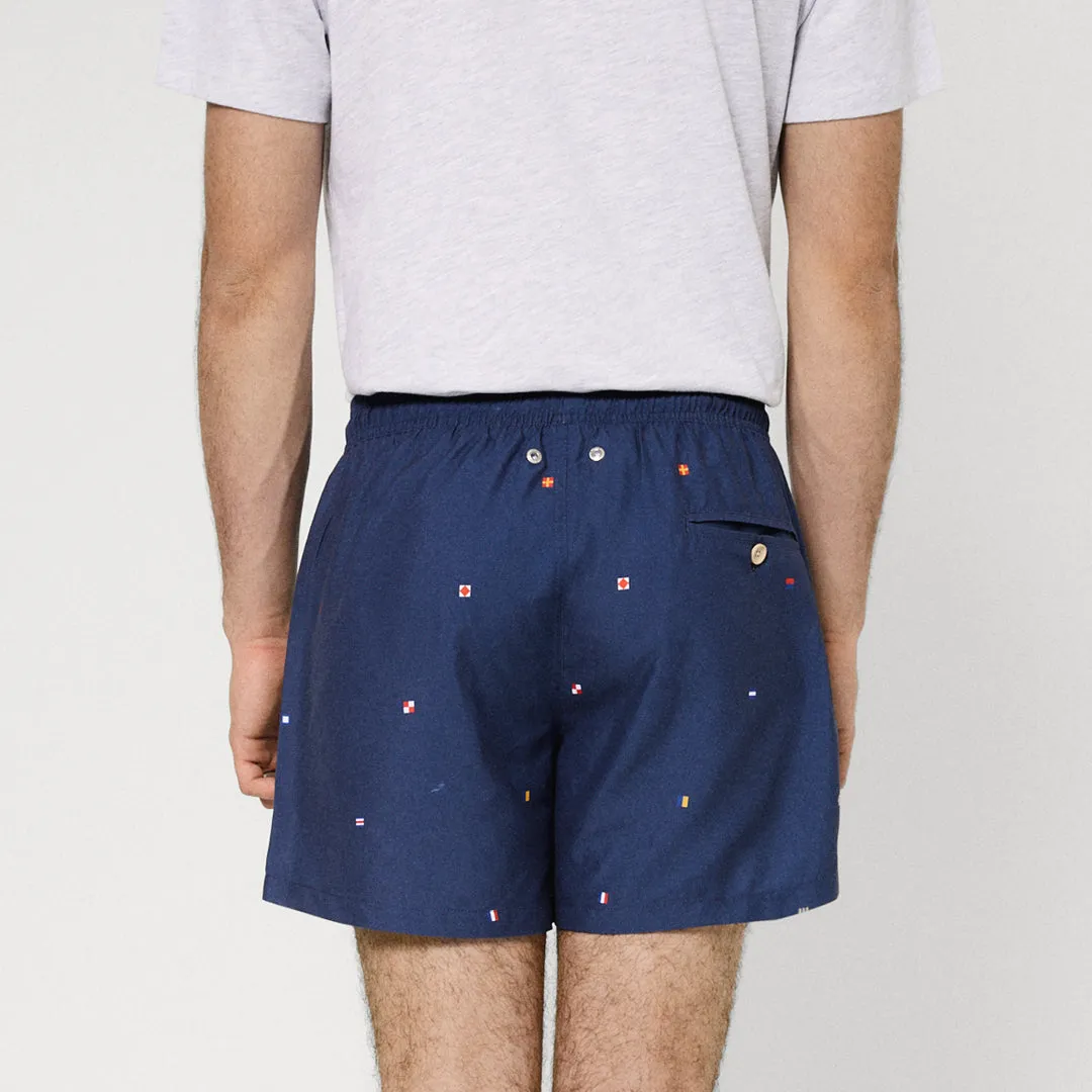 Nautical Swim Trunks Multi