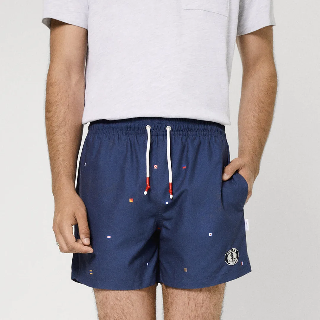 Nautical Swim Trunks Multi