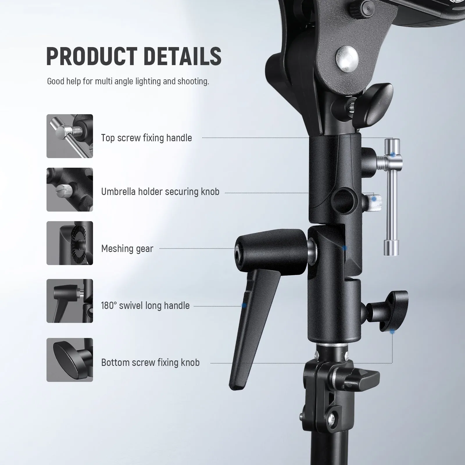 NEEWER H-Type Mount Camera Flash Bracket