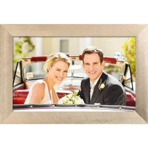 New - 10" WiFi Digital Photo Frame Brushed Metal Gold - Polaroid