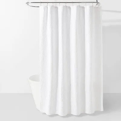 New - Matelasse Medallion Shower Curtain White - Threshold