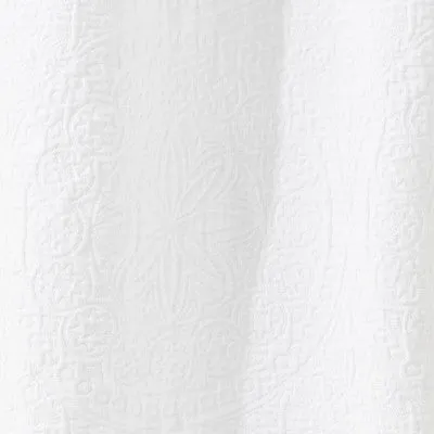 New - Matelasse Medallion Shower Curtain White - Threshold