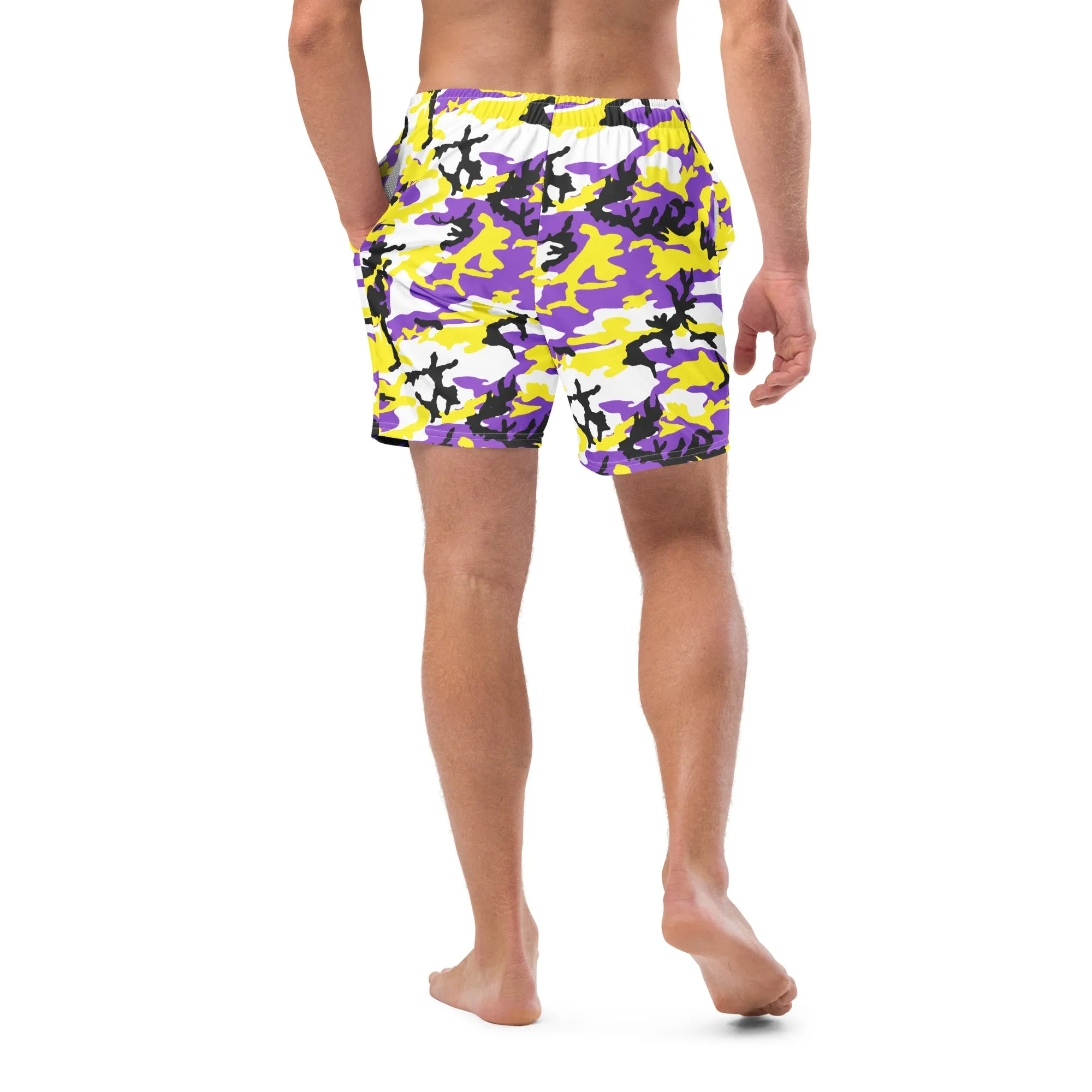 Non Binary Camo Swim Trunks