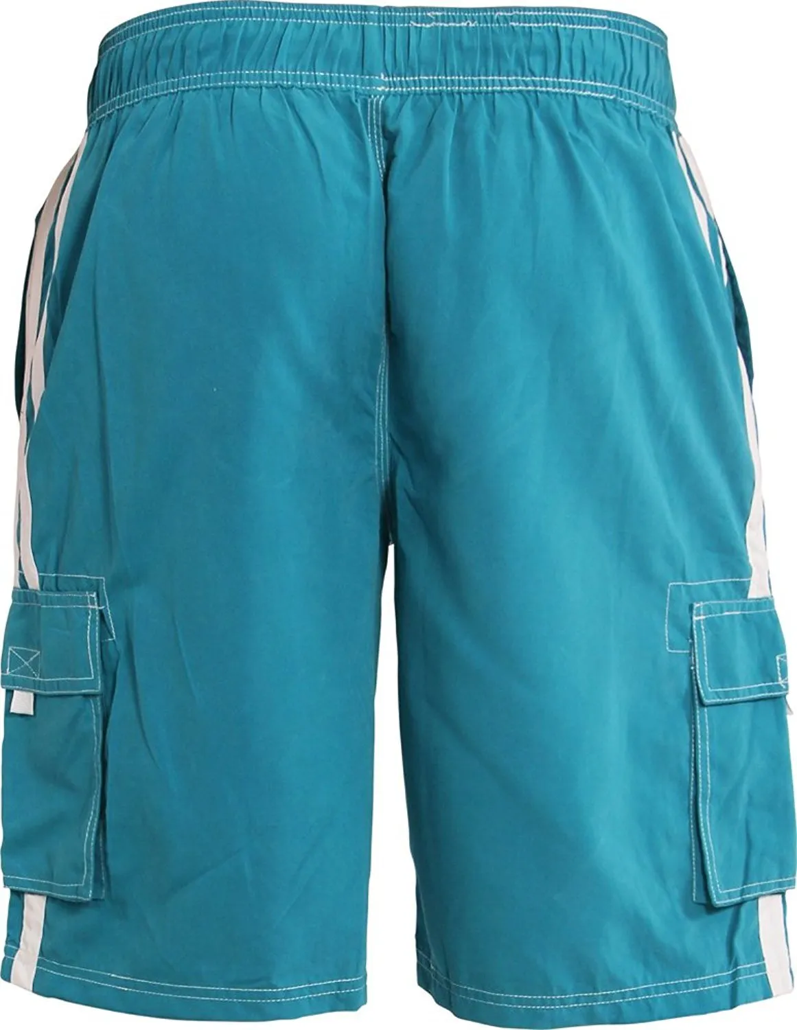 Norty Mens Swim Trunks - Watershort Swimsuit - Cargo Pockets - Drawstring Waist