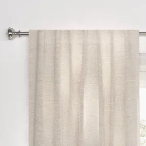 Open Box - 1pc 50"x84" Blackout Textural Overlay Window Curtain Panel Cream