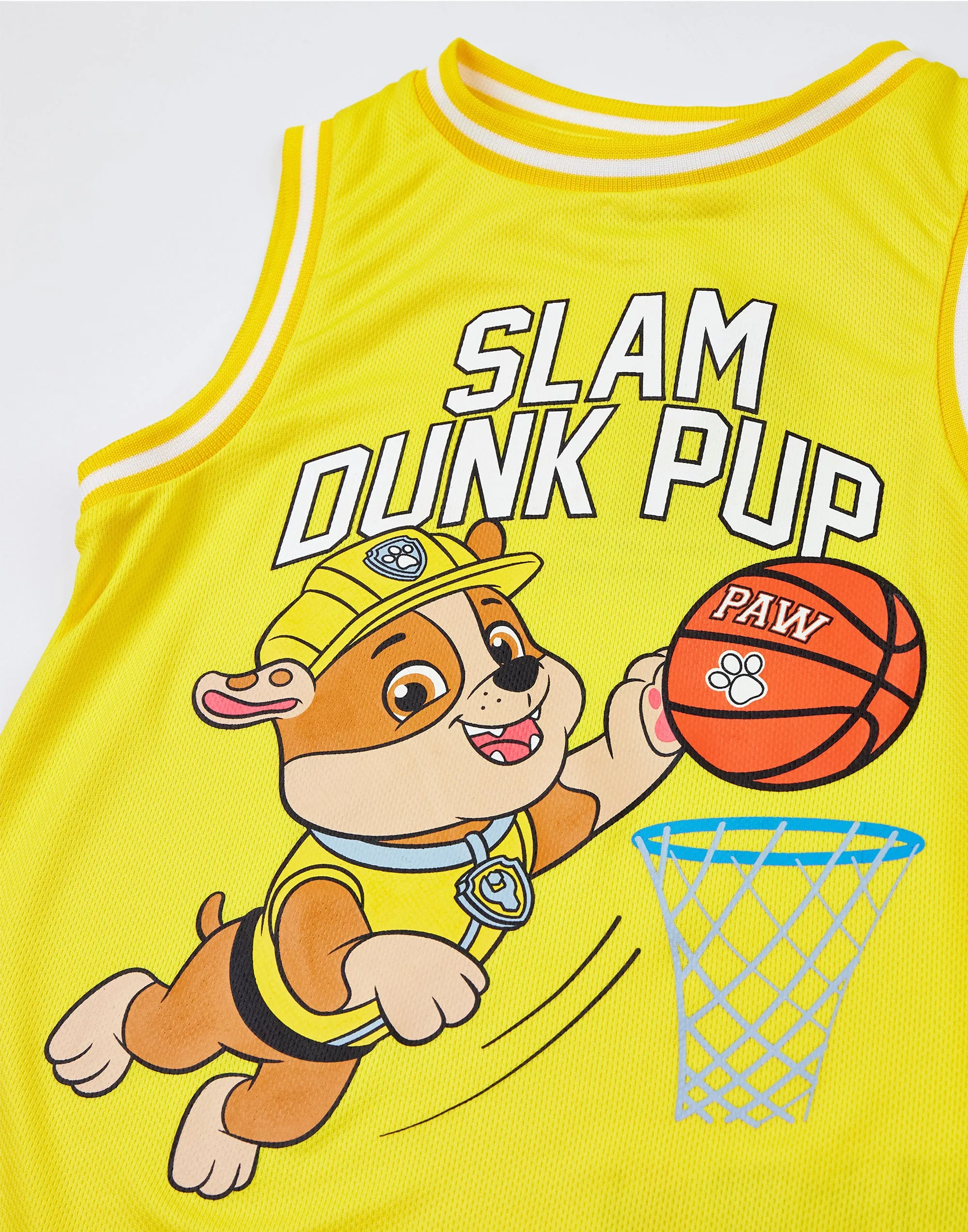 Paw Patrol Rubble Boys Basketball Jersey and Shorts Set