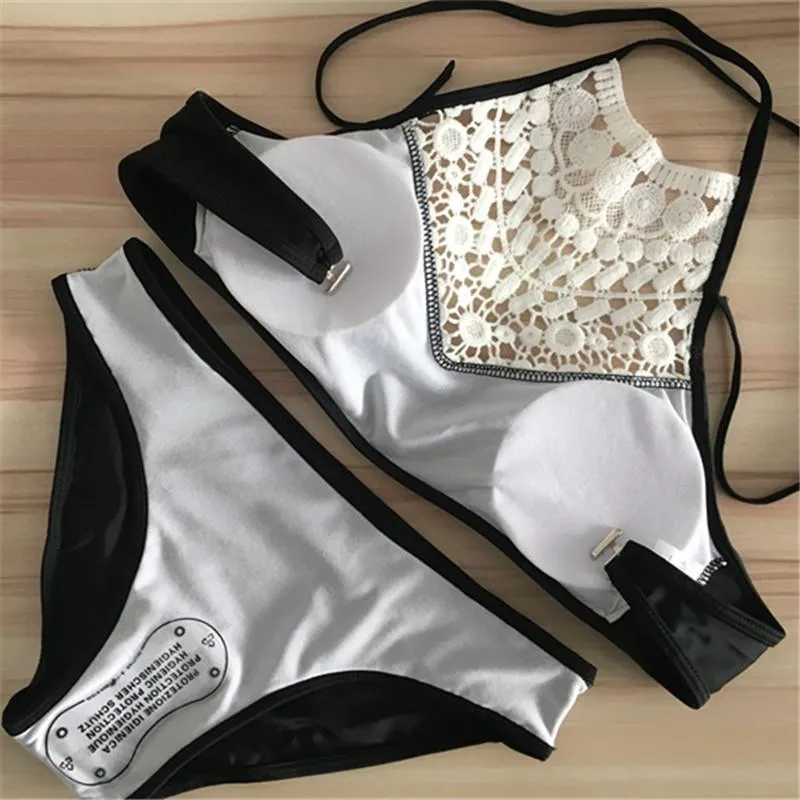 Push Up Swimwear Summer Women Sexy Bikini Set lace Swimsuit