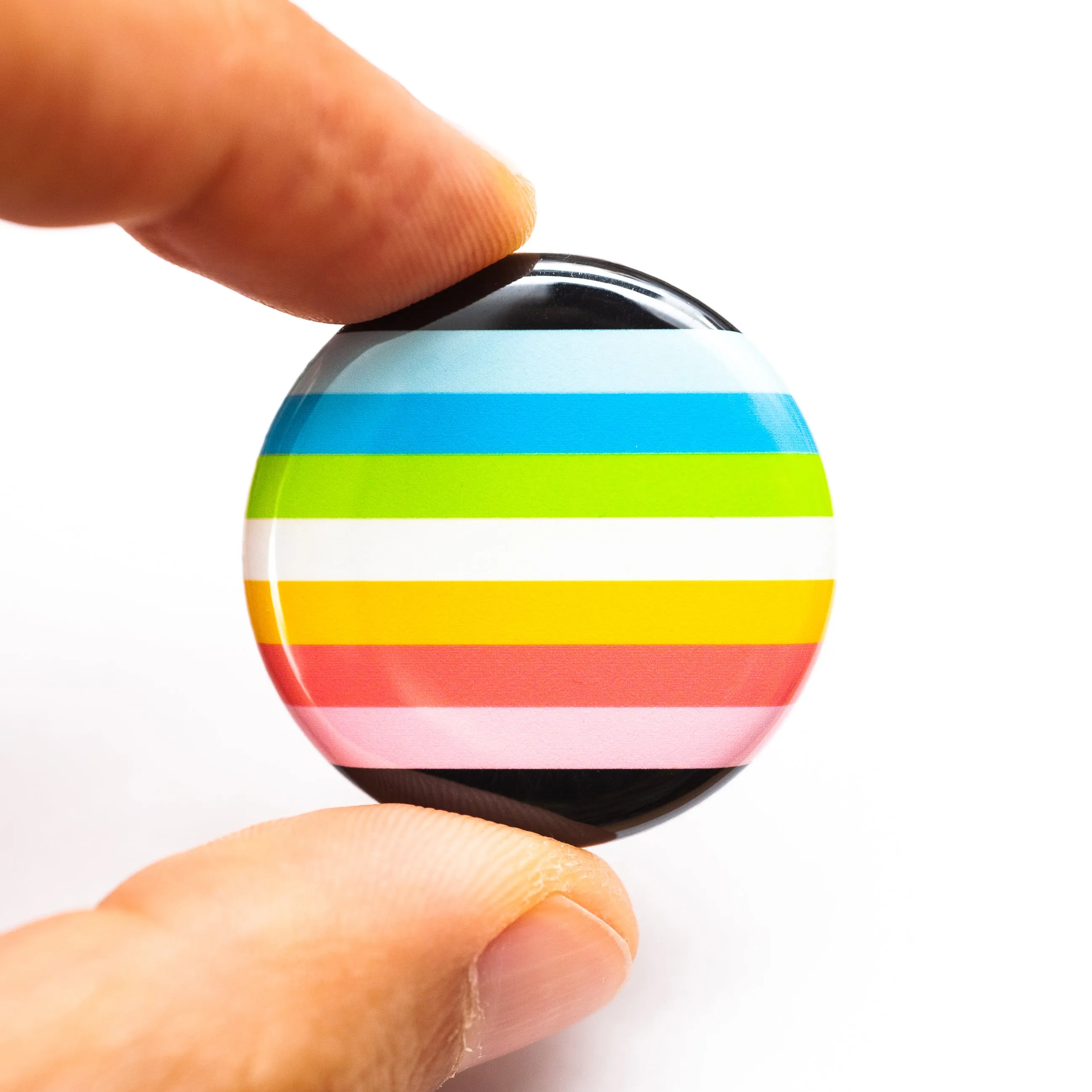 Queer pride flag button