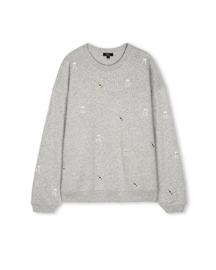 Rails Varsity Champagne Embroidery Sweatshirt