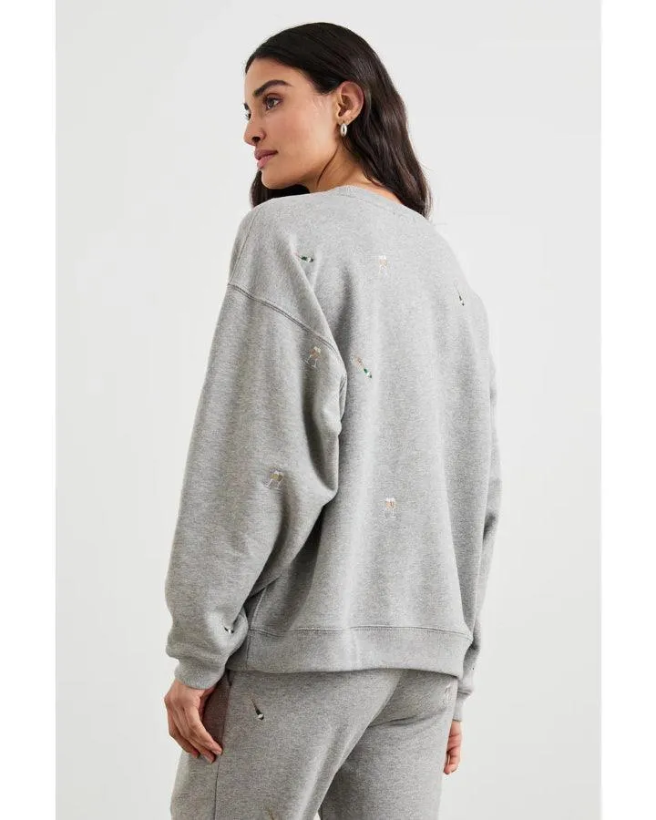 Rails Varsity Champagne Embroidery Sweatshirt