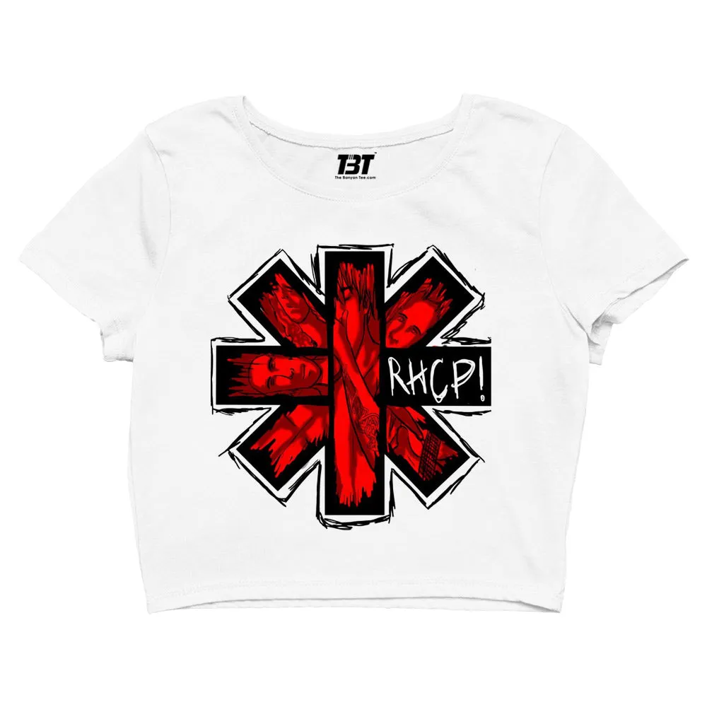 Red Hot Chili Peppers Crop Top - Red Hot Art