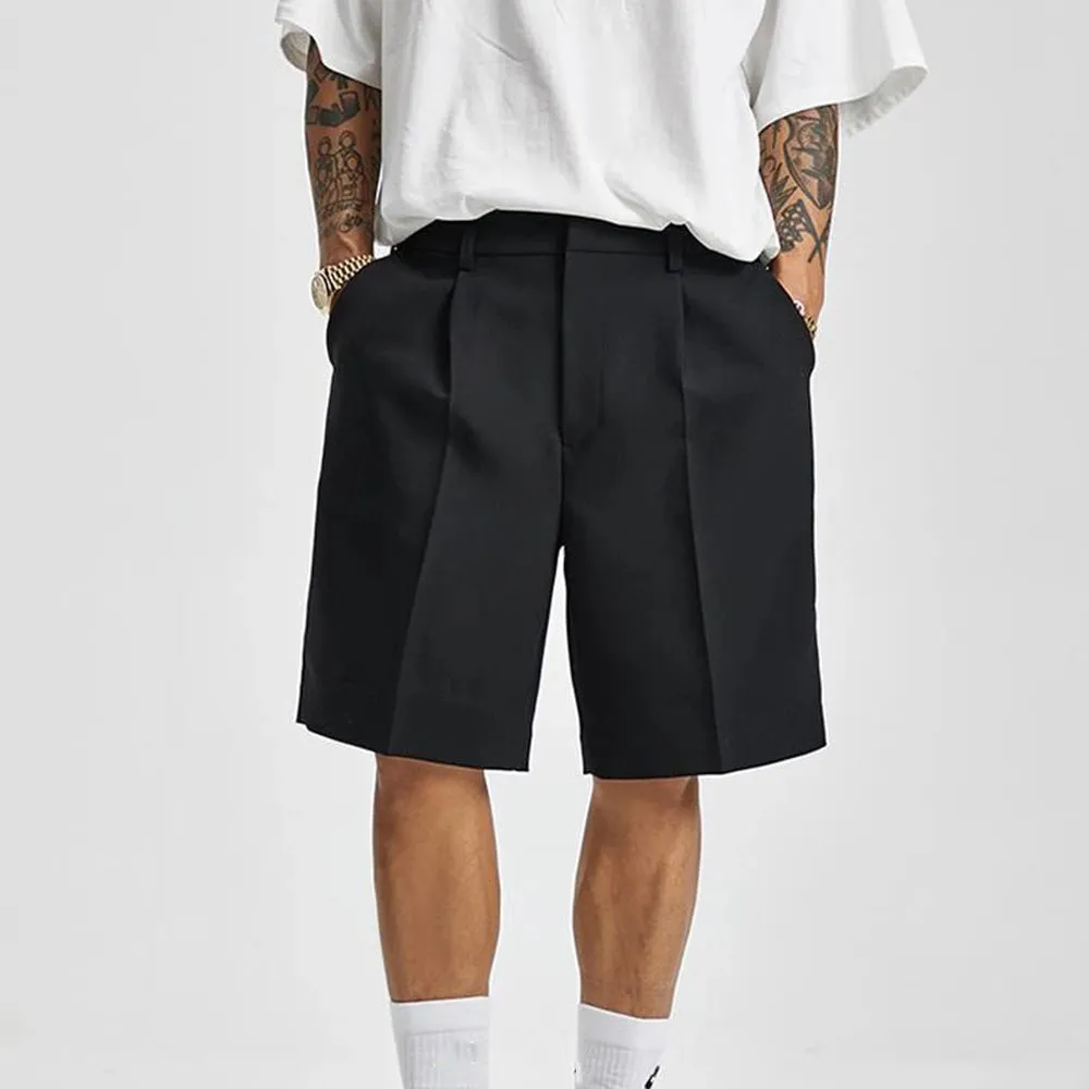 Relaxed Fit Knee-Length Shorts