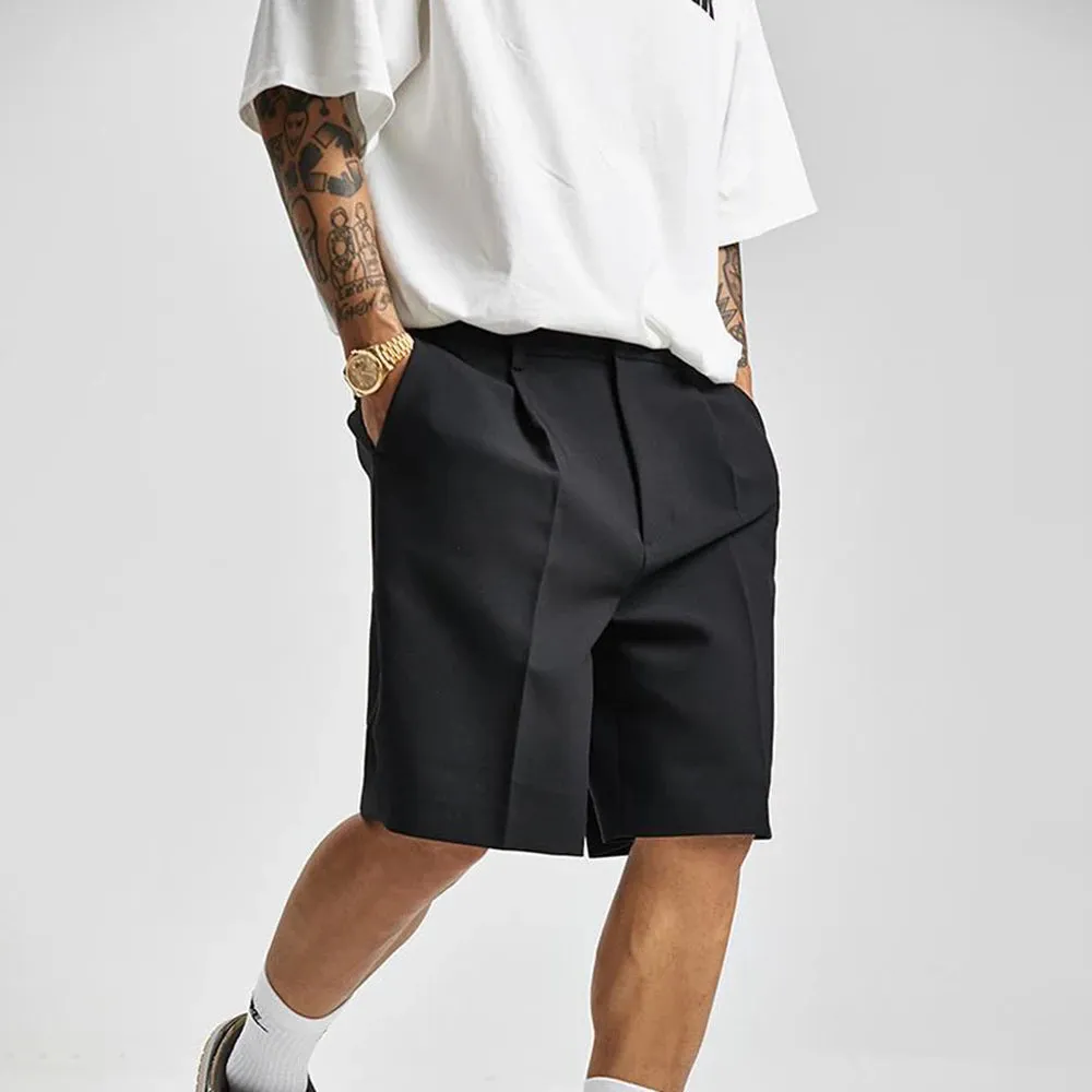 Relaxed Fit Knee-Length Shorts