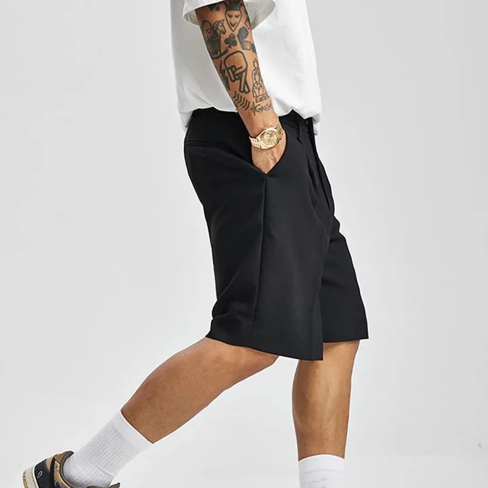 Relaxed Fit Knee-Length Shorts