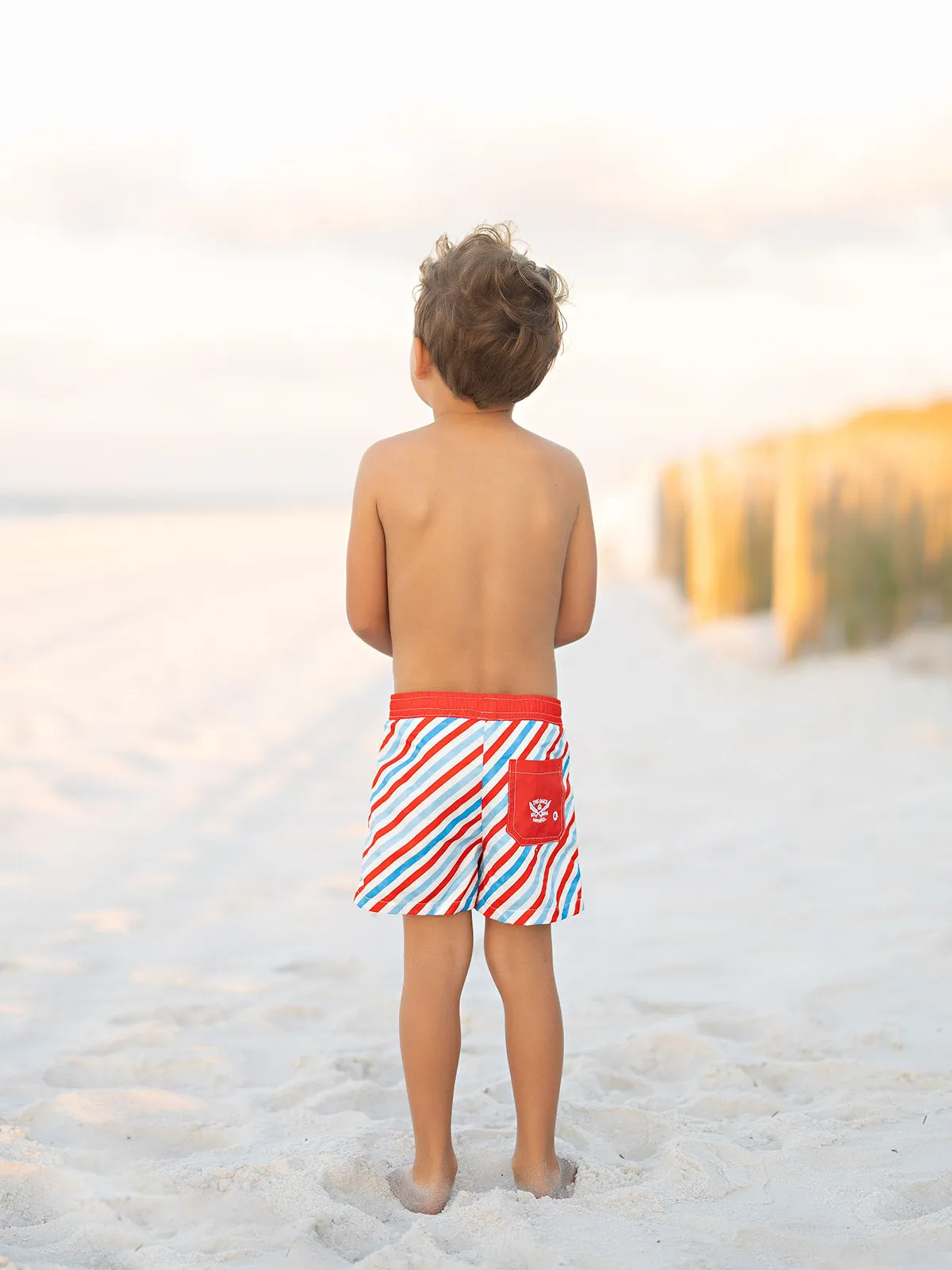 RWB Stripes Boys Trunks