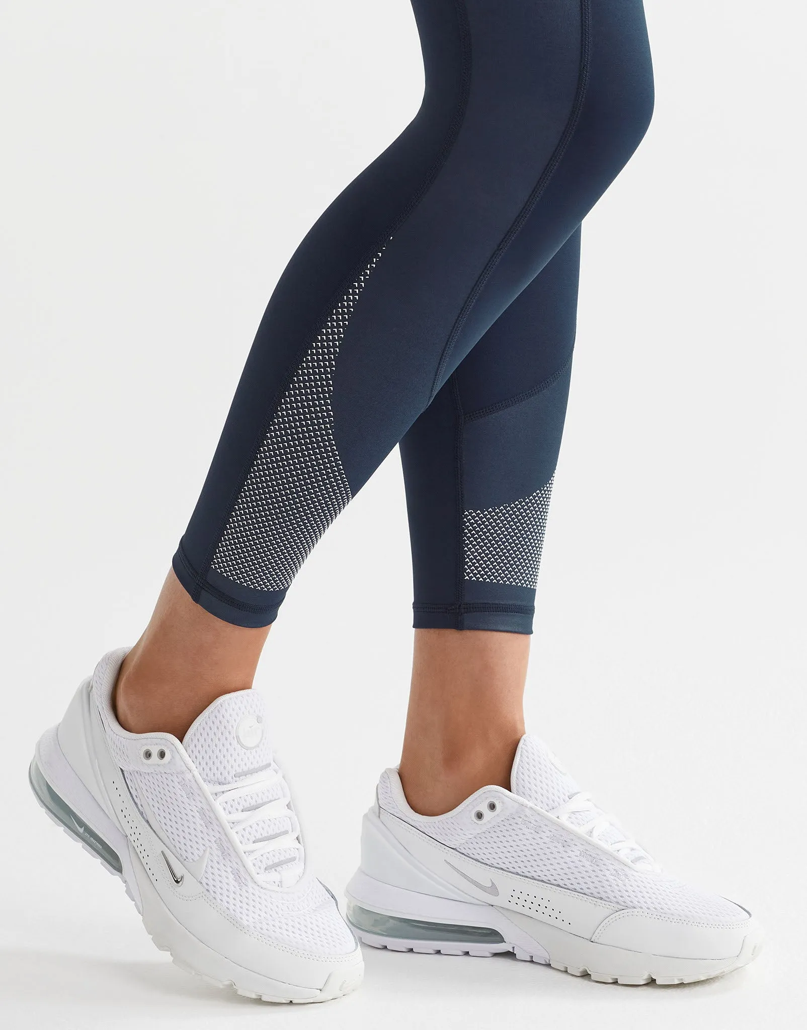 SASHA Full Length Legging - Navy, White