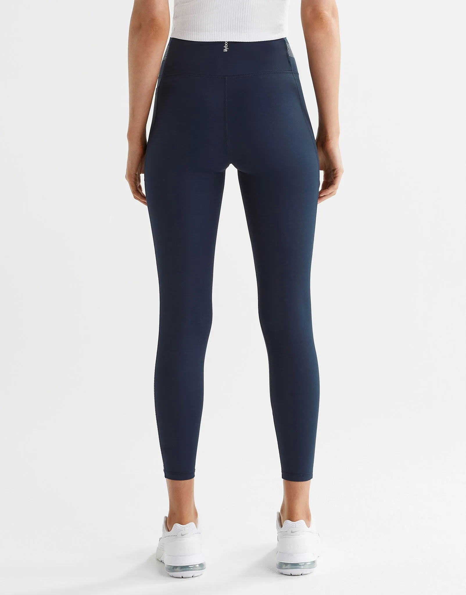 SASHA Full Length Legging - Navy, White