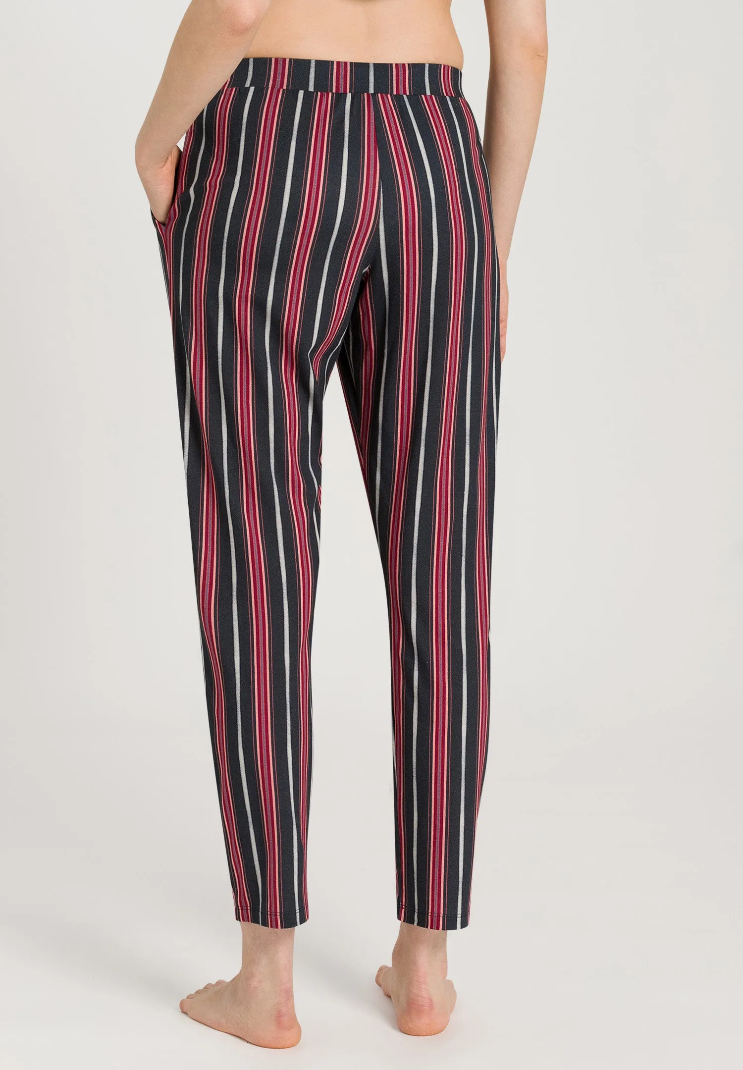 Sleep And Lounge Knit Pants Print | Marsala Stripe 77882-2984