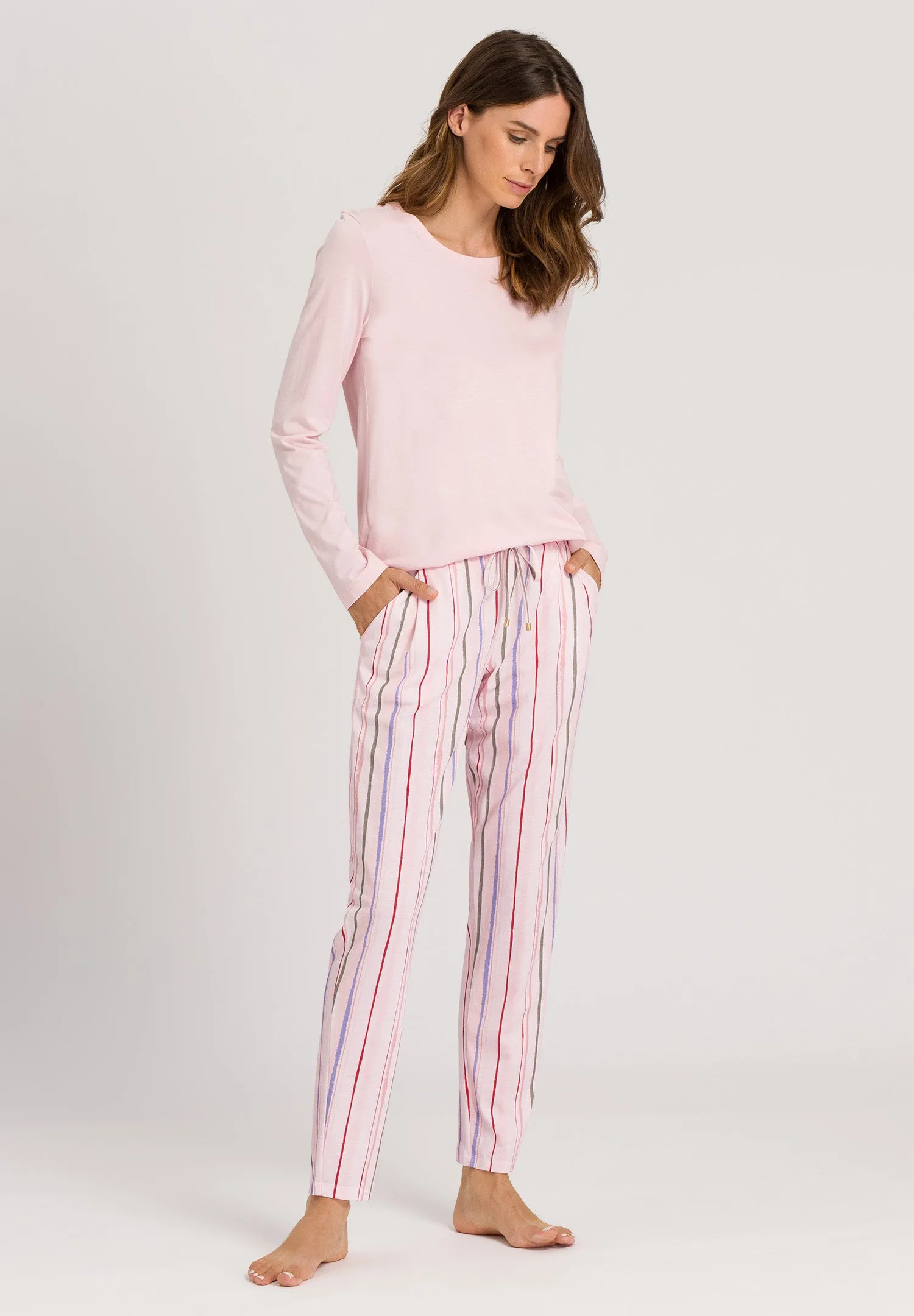 Sleep And Lounge Knit Pants Print | Painted Stripe 77882-2366