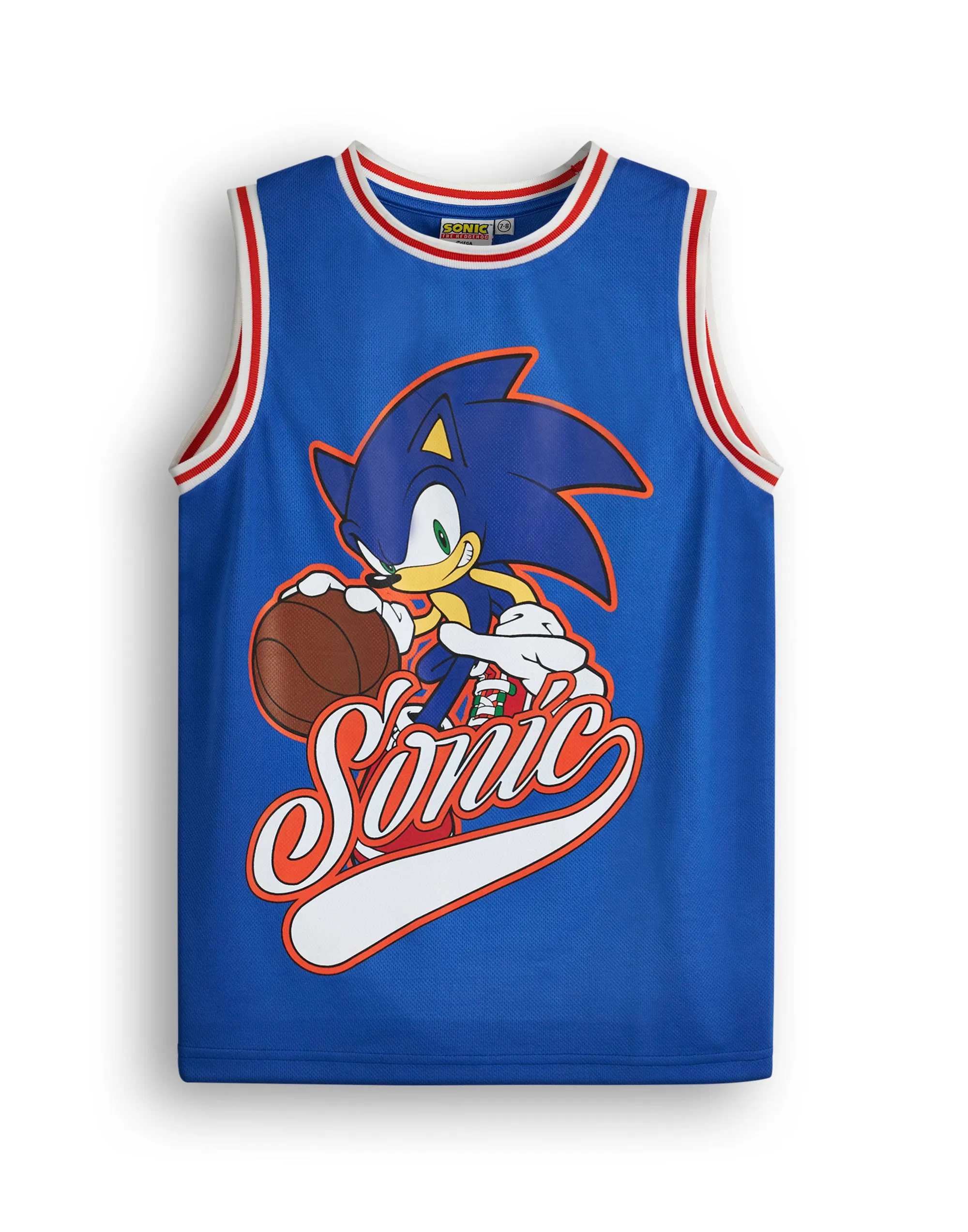 Sonic The Hedgehog Boys Basketball Jersey and Shorts Set