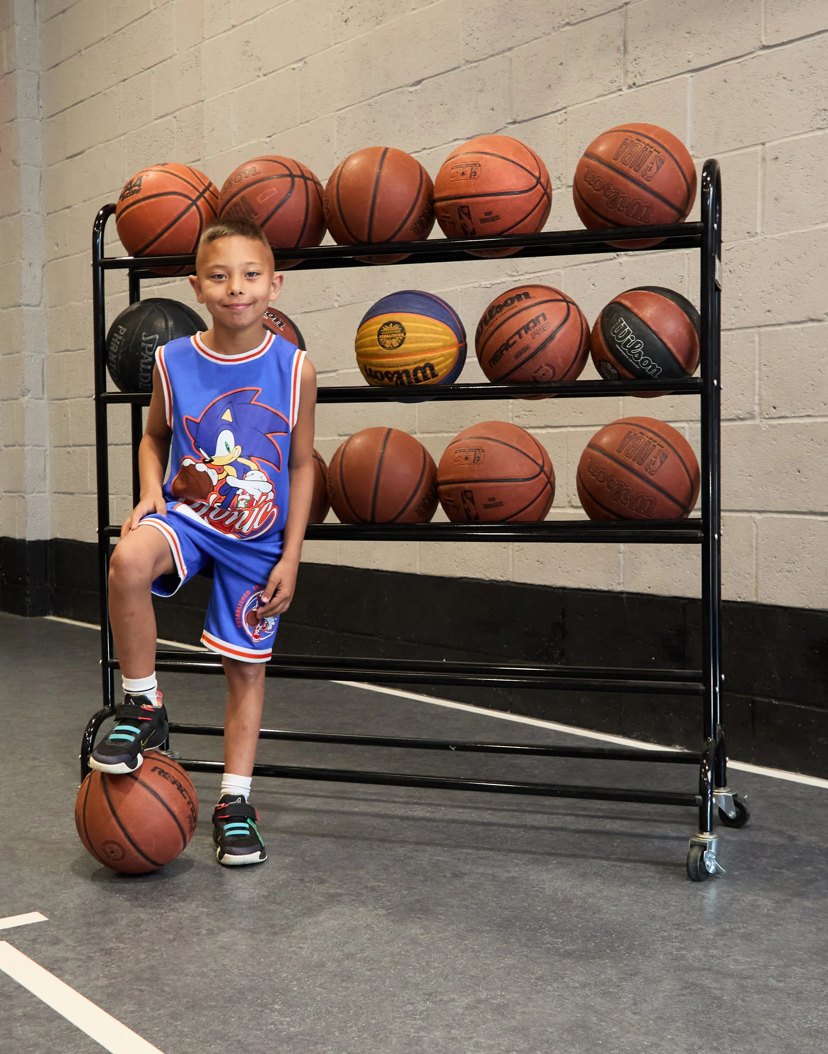 Sonic The Hedgehog Boys Basketball Jersey and Shorts Set