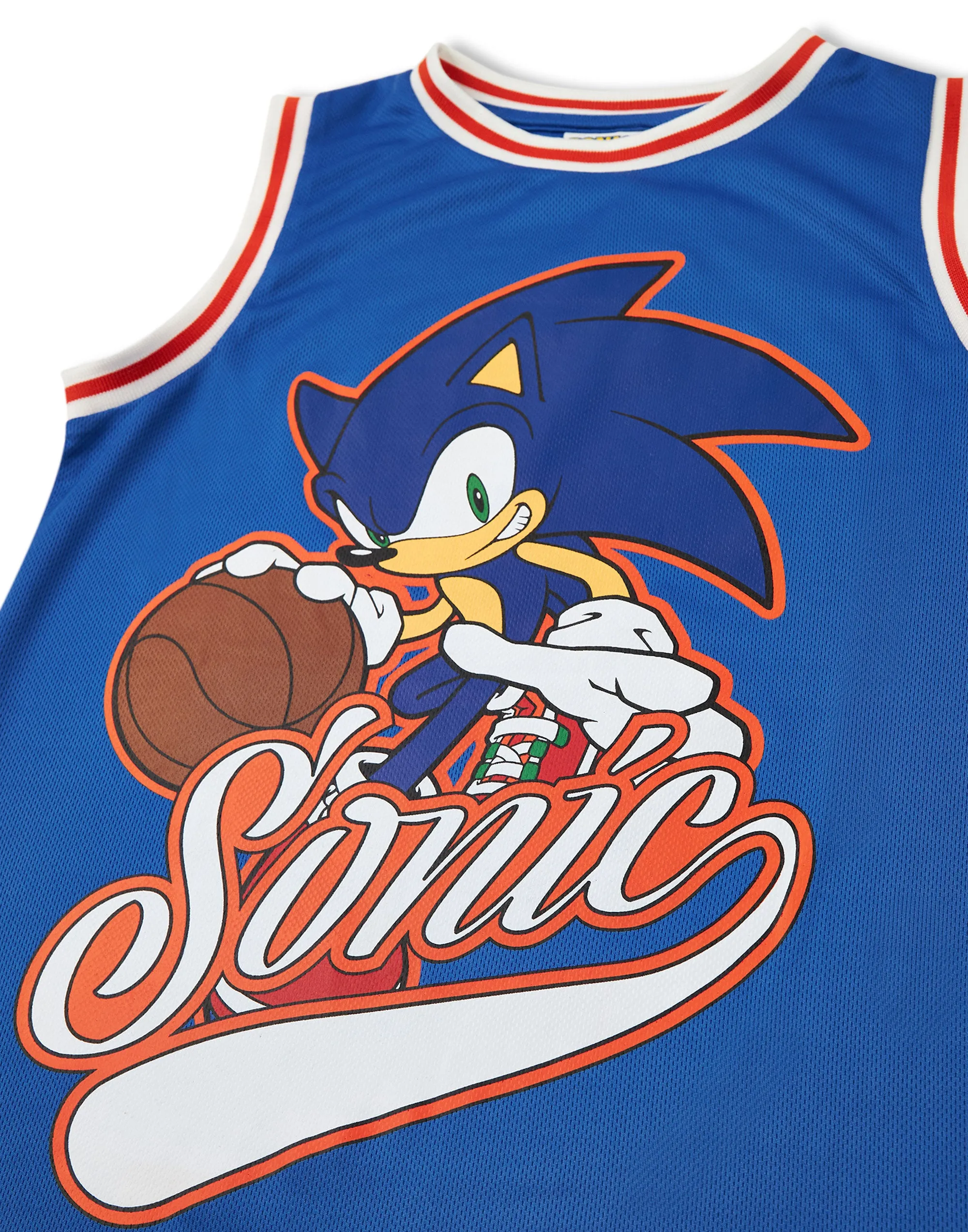 Sonic The Hedgehog Boys Basketball Jersey and Shorts Set