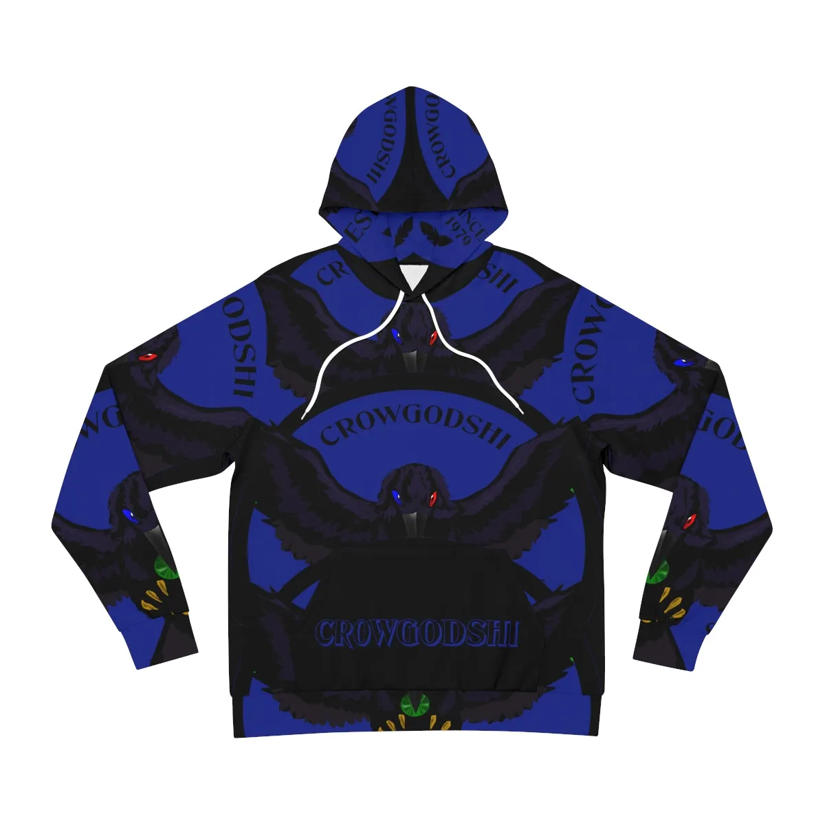 Special Edition Crowgodshi Designer Hoodie, DUKE BLUE LOGO