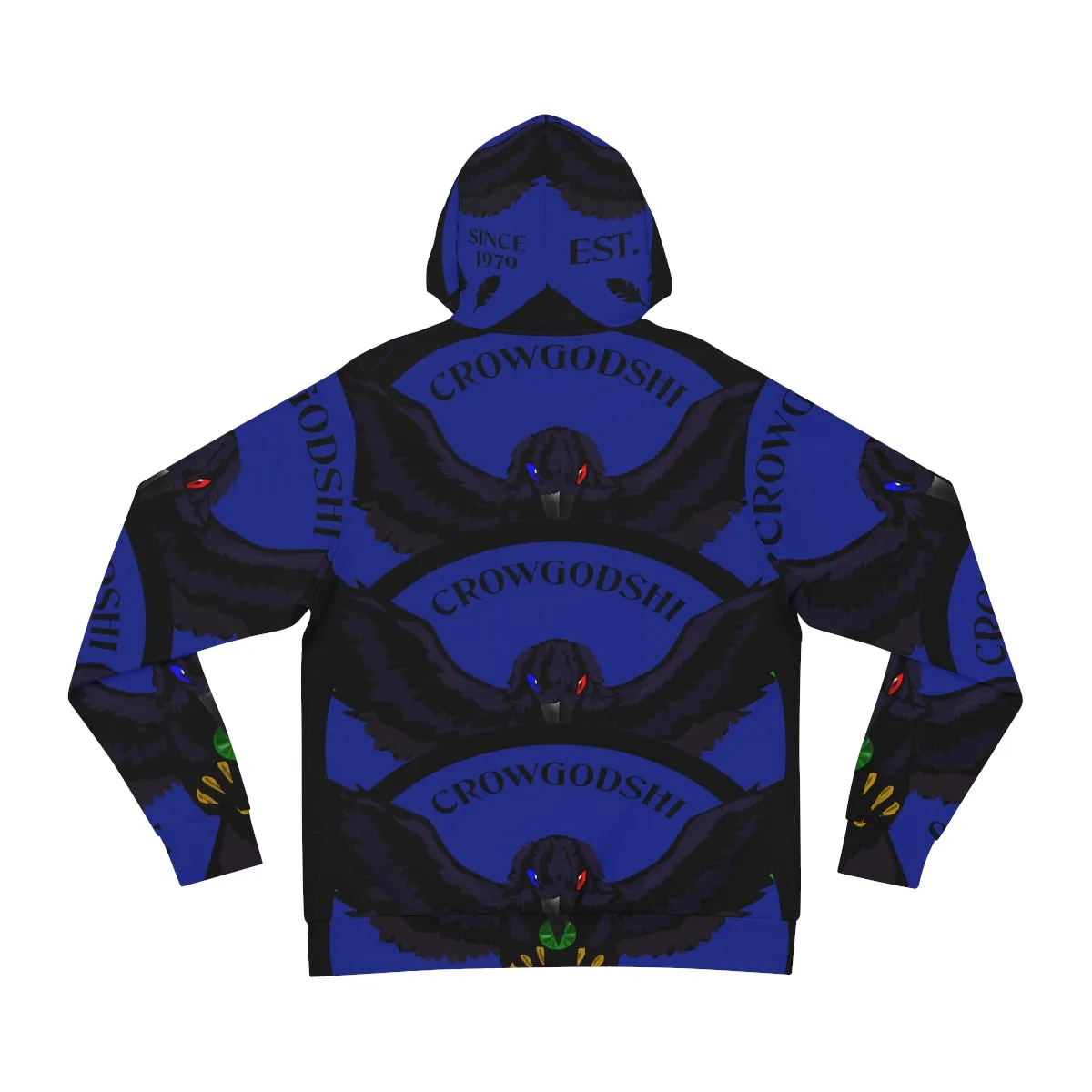 Special Edition Crowgodshi Designer Hoodie, DUKE BLUE LOGO