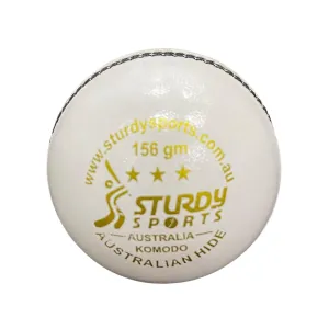 Sturdy Komodo AU Hide White 2 Piece Cricket Ball - Youth