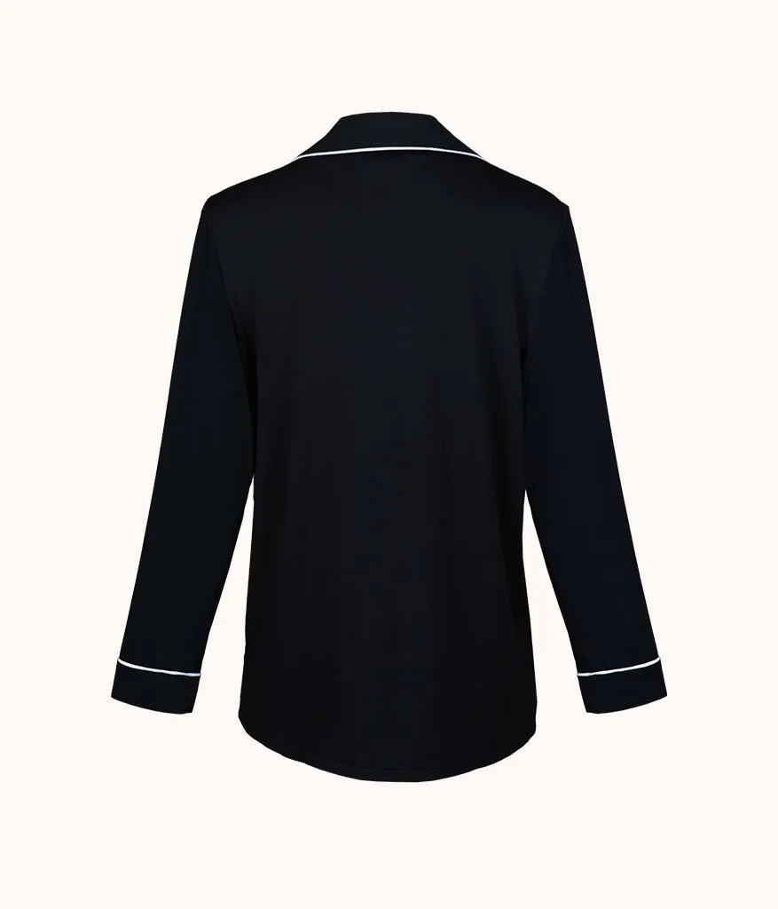 The All-Day Lounge Shirt: Jet Black