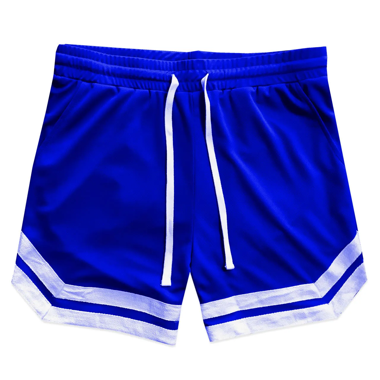 Vintage Striped Logo Mens Mesh Basketball Shorts With Pockets