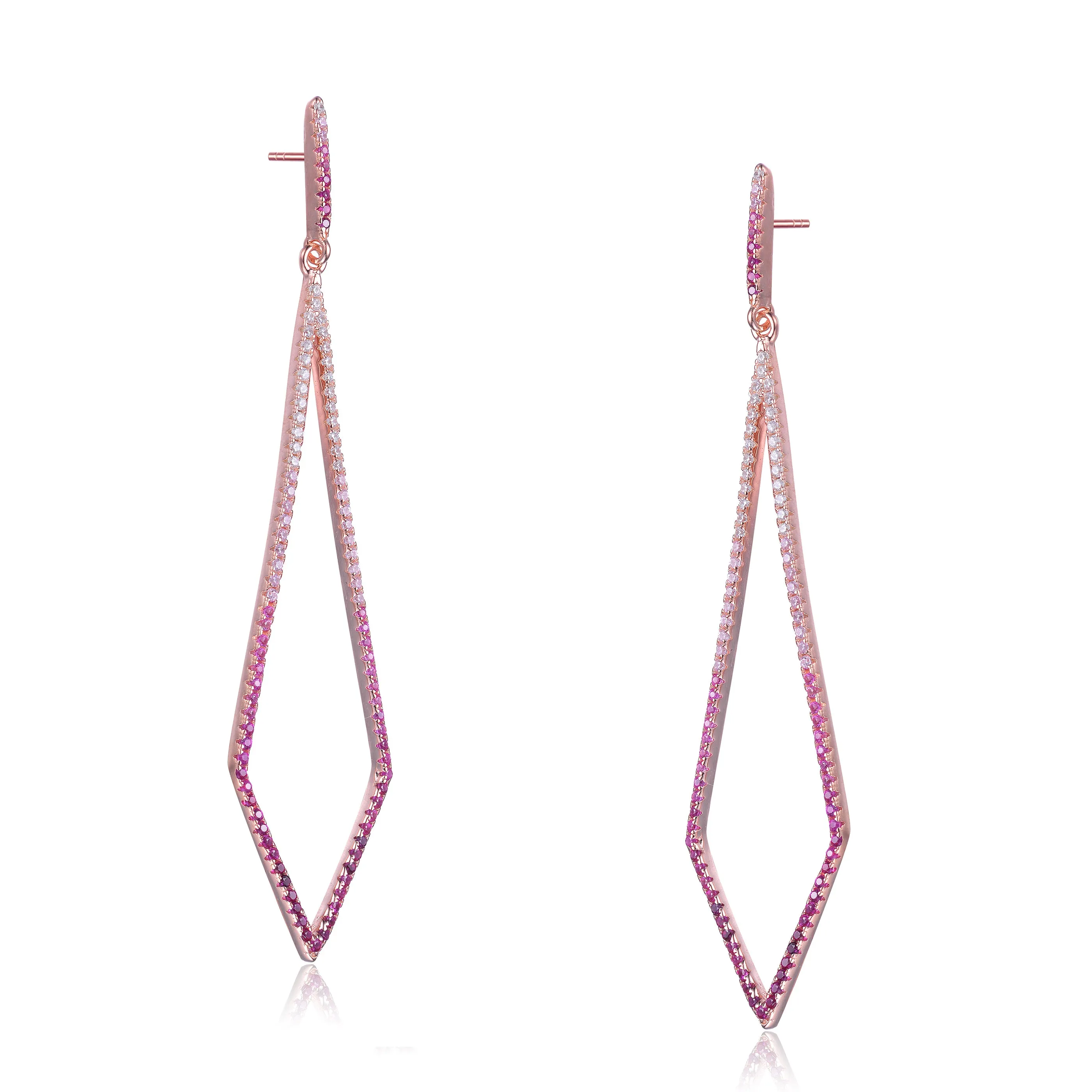 Yvonne Accent Geometric Dangle Earrings