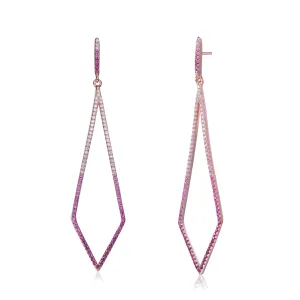 Yvonne Accent Geometric Dangle Earrings